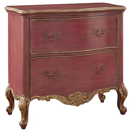 2 Drawer Sharone Accent Chest with Cabriole Legs